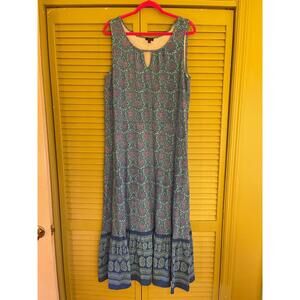 Talbots Blue Paisley Sundress - Size 1X